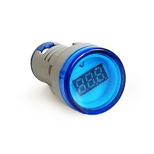 AEK-Tech BJ-22VMS Mini voltmètre numérique AC 22 mm 60-500 V LED bleu - Product Image 1
