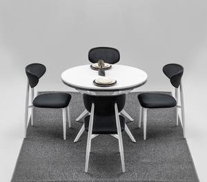 Juego de comedor de acero inoxidable de lujo para uso en el hogar/villa/sala de estar - Product Image 2