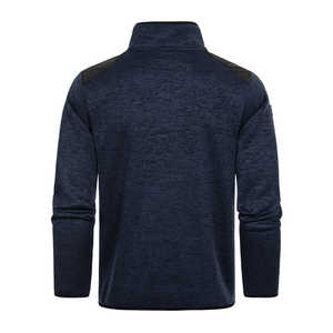 Veste polaire classique à col montant et fermeture éclair pour homme, vente en gros, tissu doux, chaud et respirant, vêtements d'hiver - Product Image 3
