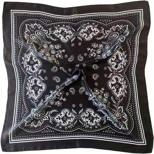 Hot Sales Luxury Square <b>Silk</b> Satin <b>Head</b> <b>Scarf</b> Bandana Custom Logo Printed Dot Solid Plaid Striped Bows Women <b>Scarves</b> For Events - Product Image 4