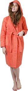 Organic Cotton Blend Bath Robe Eco Cloth Full Sleeve <b>Dressing</b> <b>Gown</b> Knee Length Terry <b>Towel</b> for Summer and Spring - Product Image 2