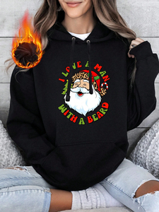 2025 sudaderas con capucha de Navidad bordado estampado sudaderas con capucha de Navidad de gran tamaño para hombres y mujeres impreso Jersey sudaderas con capucha de Navidad - Product Image 2