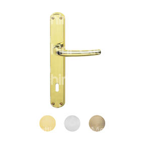 MILENA HANDLE Placa de patente de latón pulido - Product Image 1