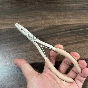 คีมต่อผมแบบรูเดียว ด้ามจับโฟมสีน้ำตาล จับถนัดมือ  รับสกรีนโลโก้ บริการ OEM - Product Image 6