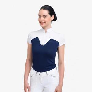 Ropa de Equitación Personalizada para Mujer, Camisa y Pantalones Cortos, Manga Corta, Tejido de Lona Sólido, Transpirable, para Exhibiciones Ecuestres - Product Image 1