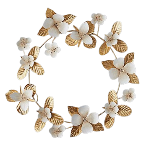 Finition et taille personnalisées guirlande de forme arrondie décorative faite à la main décoration de noël en métal créatif - Product Image 5