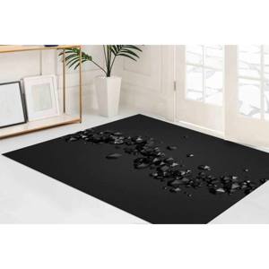 Tapis imprimé Spheres : Décoration de bureau moderne avec tissu chenille antidérapant, tapis doux non tissé - Product Image 2