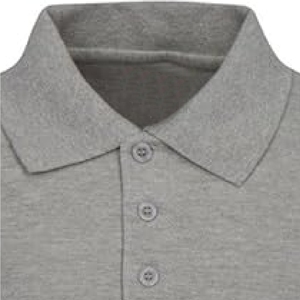 Polo gris jaspeado. Prenda informal elegante y cómoda diseñada para un look moderno, sencillo y diario. Hecho de tela suave. - Product Image 6
