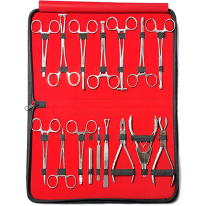 Professional 16-Piece Premium Quality German Stainless Steel Class I <b>Veterinary</b> Surgical <b>Instruments</b> Kit 1-Year Warranty - Product Image 2