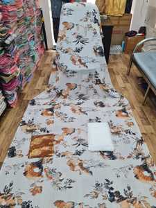 Ensemble chemise et robe en tissu voile de coton imprimé numérique style africain, pour usage quotidien, style somalien Dirac, techniques de tissage, taille moyenne - Product Image 5