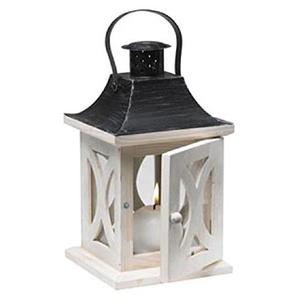 โคมไฟเทียนทำด้วยมือทำจากแก้วและกรอบโลหะเคลือบด้วยผงสีขาวที่น่าตื่นตาตื่นใจที่สุด - Product Image 3