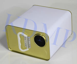 Lata Cuadrada de 2L, Lata de Metal a Prueba de Fugas para Pintura, Lubricante, Solvente, Aceite Químico para Alimentos, Material de Placa de Hojalata con Mango - Product Image 4
