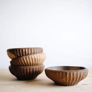 FRUIT NATURAL BEST WOODEN BOWL ENSALAD BOWL Set Diferentes tamaños de juego de cuencos de madera para restaurante Cocina hecha a mano - Product Image 5