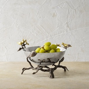 Bol en métal de luxe contemporain Pièce maîtresse décorative faite à la main Accent de table Affichage intérieur de maison moderne - Product Image 3