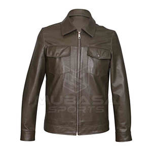 Chaqueta de cuero de calidad superior vendedora caliente chaqueta de cuero de invierno cómoda de los hombres para la venta en línea - Product Image 1