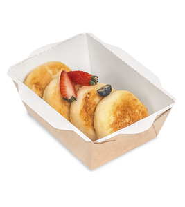 กล่องอาหารกระดาษคราฟท์ OSQ OpSalad 450 คุณภาพดีที่สุด สำหรับอาหารกลางวัน ใช้งานได้หลากหลาย พร้อมฝาใส  รับทำโลโก้ตามสั่ง - Product Image 1