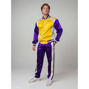 Chándal de nailon satinado brillante para Hombre | Conjunto de dos piezas | Ropa de calle - Product Image 1