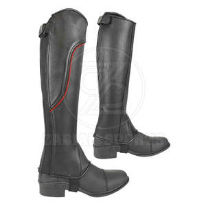 Classic Design <b>Half</b> Leather <b>Chaps</b> With Heavy Duty And Adjustable Waist Professional Grade <b>Half</b> Leather <b>Chaps</b> - Product Image 1