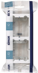 S10 Scatola Doppia Superficie Bianca (Simon F1090752030) - Product Image 1