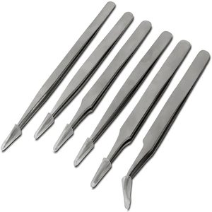 Wholesale 6 Pcs ESD Precision Multifunction Tweezers <b>Set</b> Stainless Steel <b>Hand</b> <b>Tools</b> ESD Tweezers - Product Image 1