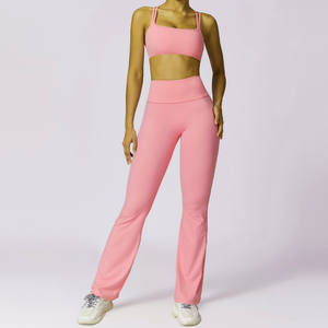 Nouveau lot de vente en gros de vêtements de yoga personnalisés vêtements de sport pour femmes vêtements d'entraînement vêtements de fitness ensemble de sports actifs - Product Image 3