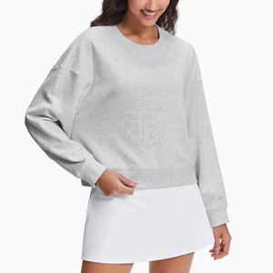 Sudadera Corta Cómoda con Tela Suave al Tacto para Uso Diario, Sudadera Corta Informal Diseñada para un Fácil Movimiento - Product Image 2
