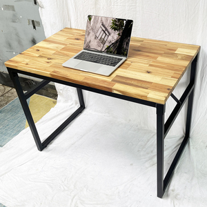Minimalist 100x60cm Folding Wood Tram <b>Worktable</b> SPD68175 with Convenient Footrest - Product Image 4