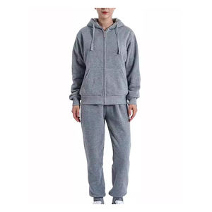 Ensemble de survêtements pour femmes à la mode 2 pièces veste à fermeture éclair et pantalon de jogging vêtements de sport Slim Fit pour l'entraînement de gymnastique, la course et l'usure quotidienne - Product Image 1