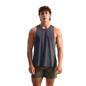 <b>Mens</b> Muscle Fit Tank Top Sleeveless Gym <b>Vest</b> in Heather <b>Grey</b> Soft Fabric Breathable Tank Top Perfect for Fitness and Training - Product Image 4