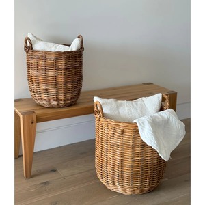 Cesta redonda multiusos de ratán, cesta de almacenamiento hecha a mano, venta al por mayor, ecológica, hecha en Vietnam - Product Image 5