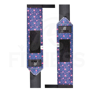 Bandes de soutien pour poignets de musculation, crossfit et bodybuilding avec boucle pour le pouce, en nylon imprimé, écologiques et respirantes pour une meilleure adhérence - Product Image 6