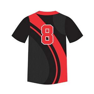 Maillots de baseball à col rond imprimés par sublimation OEM personnalisés avec tissu en maille 100% polyester respirant avec nom et numéro personnalisés - Product Image 3