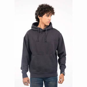 Sudaderas con Capucha Negras para Hombre, Sudadera con Capucha Gruesa para Invierno con Diseño de Logotipo Personalizado, Suministro ODM, Técnica de Teñido Liso - Product Image 1