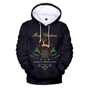 Sudaderas con capucha para hombre, venta al por mayor, suéteres navideños personalizados, sudaderas con capucha divertidas de talla grande, sudaderas con bolsillos - Product Image 2