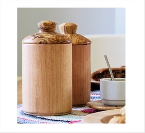 Boîte en bois de qualité exportable pour le stockage des aliments Conteneur de qualité supérieure avec design de texture sur le couvercle pour les ustensiles de cuisine en gros - Product Image 3