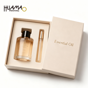 Boîte cadeau rigide de luxe pour cosmétiques Huamao Printing, emballage personnalisé pour sérum et crème de soin, avec insert. - Product Image 2