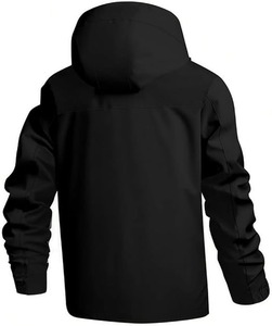 High Quality Custom Waterproof Breathable Windbreaker <b>Bomber</b> <b>Jacket</b> <b>Men</b> Windproof Hip Hop Streetwear Canvas Hood - Product Image 2