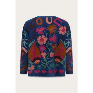 Customizable Logo Ladies Embroidery <b>Jacket</b>-LOVE <b>Quilted</b> XL Size Leather Letterman Floral Solid <b>Patterns</b> Spring Autumn Woven - Product Image 3