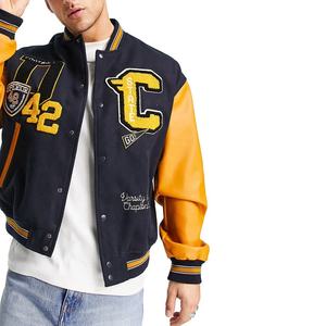 2025 Veste Letterman lourde de haute qualité pour homme Blousons bombardiers personnalisés de haute rue OEM tenue décontracté - Product Image 6
