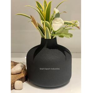 Ensemble de trois Vase à fleurs artificielles en métal couleur émail forme personnalisée pour la maison salon Vase décoratif de table - Product Image 2