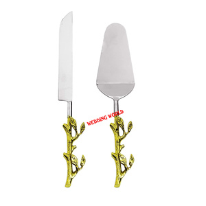 Haute qualité en acier inoxydable gâteau serveur ensemble belle qualité à la main gâteau couteau ensemble classique élégant table fantaisie gâteau serveur - Product Image 5