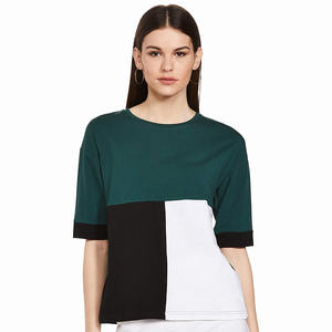 Wholesale <b>Ladies</b> Multi Color <b>T</b> <b>Shirts</b> Block Style Comfortable Durable Customized Design Fashion Wear <b>T</b> <b>Shirts</b> - Product Image 1