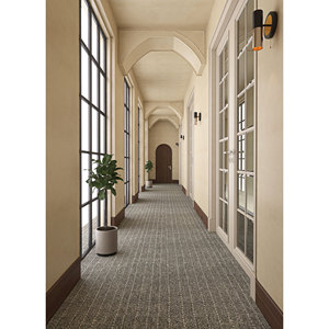 Tapis en laine tissée plate Abrash PDJW-90 gris et noir à rayures et patchwork de couleurs unies pour salon d'adolescents - Product Image 5