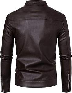 Chaqueta de Piel de Vaca para Hombre, Transpirable, Ecológica, de Secado Rápido, Cálida para Invierno, Cuello Alto, Estilo Casual, Alta Calidad, Precio Razonable - Product Image 4