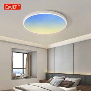 Hiện đại thông minh Dimmable LED trần ánh sáng có thể điều chỉnh 1800K đến 12000k phòng ngủ sắt Acrylic 90 bề mặt gắn RGB LED plafond 2M 90 - Product Image 1