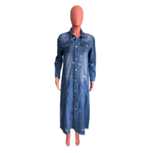 Veste en jean régulière pour hommes, support déchiré pour coupe avant, manches régulières, coupe-vent régulier, manteau d'hiver décontracté, vente en gros en usine - Product Image 4