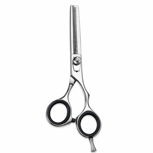 Ciseaux professionnels pour la dégaine des cheveux, 6,5 pouces, en acier inoxydable, ciseaux texturisants, outil de coupe pour salon de coiffure, tension réglable, OEM - Product Image 1