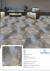 Baldosas de Porcelana con Patrón Mate Digital a Bajo Precio, Color Gris Claro, Fabricantes de Baldosas de Porcelana Mate, Baldosas Cerámicas - Product Image 2