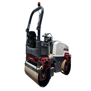 Caterpillar 2.5 tonnes Mini compacteur rouleau vibrant rouleau à double tambour avec composants de noyau de pompe et moteur pour la réparation de la chaussée - Product Image 6