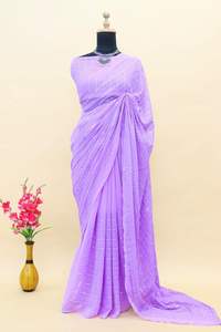Boutique indienne Élégant Fantaisie saree Doux Georgette Tissu Exclusif sari Blouse Fantaisie Vêtements Ethniques Dernière Blouse À La Mode - Product Image 2